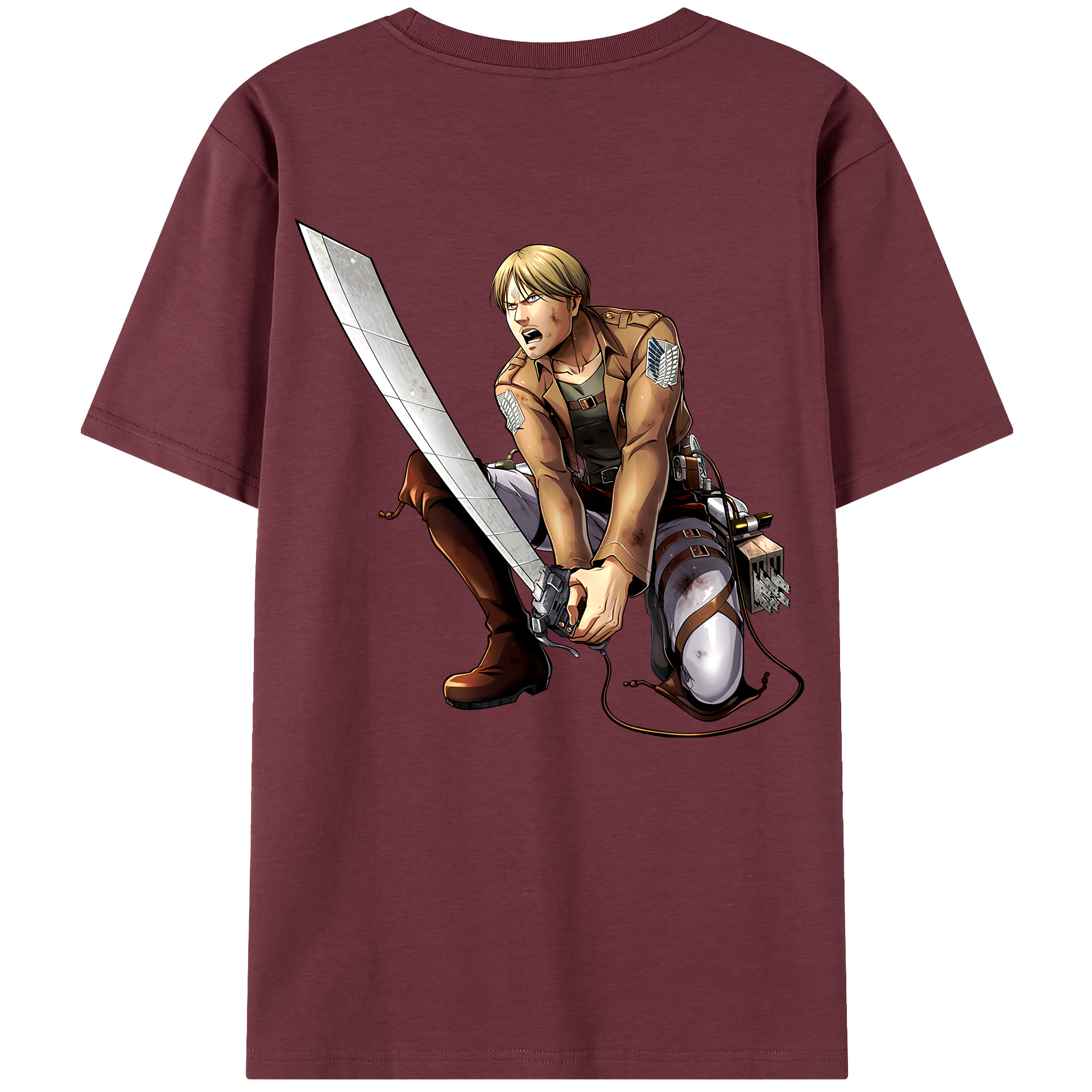 （画像用） 進撃の巨人 ミケ·ザカリアス Attack on Titan Mike Zakarius 綿100％半袖Tシャツ（背面プリント）